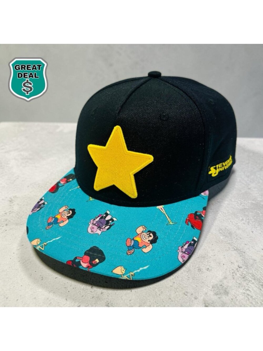 Cartoon Network  Steven Universe Embroidered Adult Baseball Snapback Cap Hat.